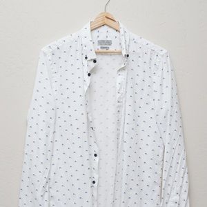 4 shirts - Zara, Ezekiel, and Gap